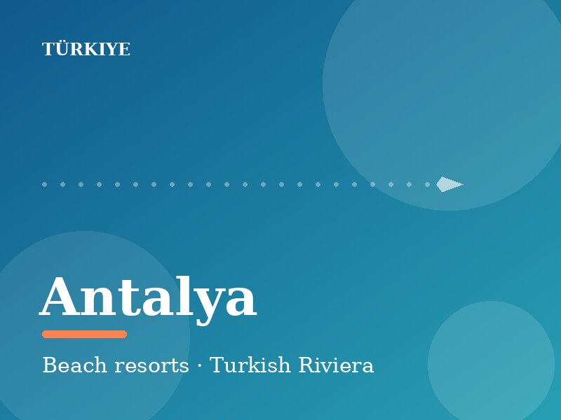 Antalya turquoise coastline